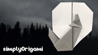 ORIGAMI Howling Wolf | easy paper HOWLING WOLF | How To  | by Chris Alexander