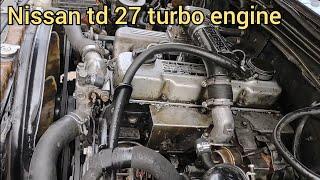 Nissan td 27 turbo engine sounds #nissan