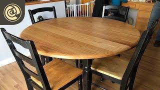 Round Oak Table Top with Osmo Polyx-Oil Pure