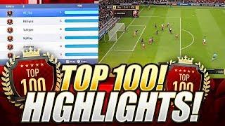 TOP 100 FUT CHAMPIONS HIGHLIGHTS! FIFA 19 Ultimate Team