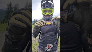 Trying a #mucoff BAM to seal a dented rim in Morzine  #mtb #gopro #morzine @thepedalcollective