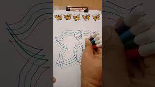 Simple Butterfly Drawing #chandsifarish   #shorts #ytshortsvideo #ytshorts #butterfly