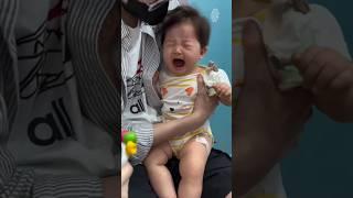 8 Month Age injection Vaccination Cute Baby Crying.#shorts