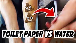 Toilet Paper VS WATER #shorts