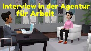 Learn German with dialogues | Interview in the employment agency