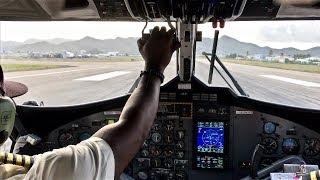 Cockpit View Takeoff – Winair – DeHavilland Canada DHC-6-300 Twin Otter – SXM – PJ-WIQ – SCS Ep. 194