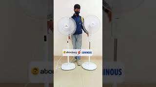 BLDC Vs Normal Pedestal Fan Of Atomberg & Luminous | Quick Comparison 