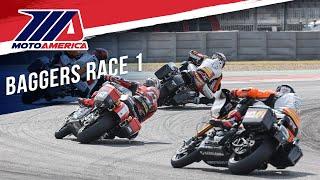 Mission King of the Baggers Race 1 at Circuit of the America 2024 - FULL RACE | MotoAmerica