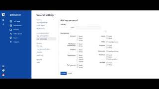 BitBucket use app passwords