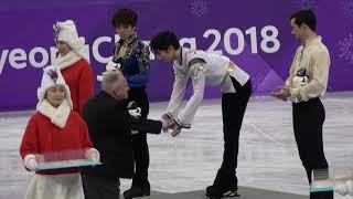 yuzuru hanyu 2018 PyeongChang Men's figure skating Venue Ceremony Fancam