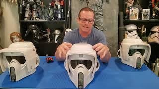 Hasbro Black Series Scout Trooper Helmet Review and Comparison