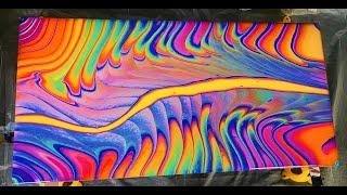 COMPILATION OF 7 FREESTYLE AND DUTCH POUR TECHNIQUES! - FLUID ART