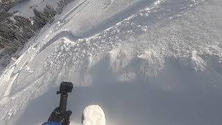 mammoth fresh pow 12.2019 snowboarding gopro hero7