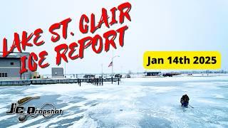 Lake St. Clair Michigan Ice Report - Jan 14th 2025   4K