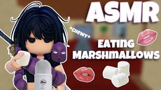 Roblox ASMR ️ Eating Marshmallows!! (Satisfying + CHEWY) MM2