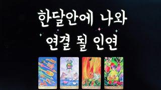 【타로연애운】한달안에 연결 될 상대솔로연애운,속마음,새로운인연,썸,재회타로love fortune tarot