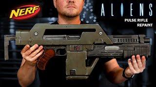 How to Repaint a Nerf Aliens M41A Pulse Rifle from Hasbro - Aliens Colonial Marines Cosplay Romulus