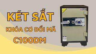 Két sắt khóa cơ đổi mã chống cháy C100DM cho gia đình và văn phòng