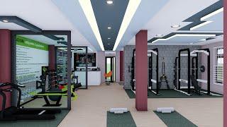 Fitness Gym Concept Design 3D Animation.