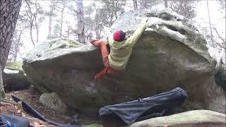 Fontainebleau - Dame Jouanne - Dévertige 7B (failed topout)