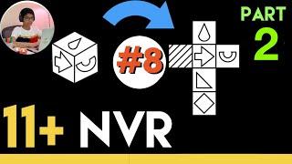 11 Plus Non Verbal Reasoning - Type 8 : Nets and Cubes (Cube to Nets) - Part 2 | Lessonade