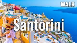 SANTORINI Walking Tour 2024 ️ | Fira, Greece Immersive Video with Captions [4K/60fps]