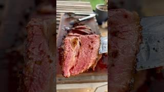 Brisket pastrami! Smoked with cherry wood in the kamado, see how juicy it is! Subscribe for more!