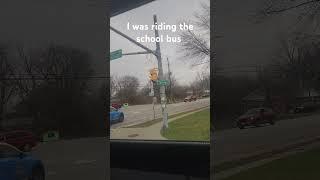 I was riding the school bus #theothersideofmakebelieve