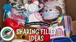 Sharing Filler Ideas for Operation Christmas Child 2024