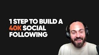 1 step to build a 40k social following on LinkedIn