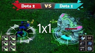 Dota 2 hero vs Dota 1 hero | Faceless Void dota 2 vs Stone Giant dota 1 | Full Item Fight