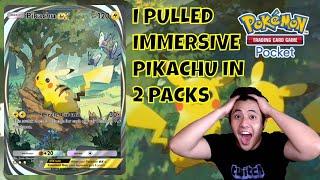 I PULLED IMMERSIVE PIKACHU IN 2 PACKS | POKEMON POCKET