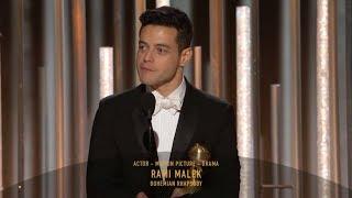 [HD] Rami Malek Wins Best Actor | 2019 Golden Globes