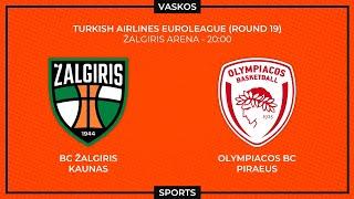  LIVE | ΖΑΛΓΚΙΡΙΣ - ΟΛΥΜΠΙΑΚΟΣ | EUROLEAGUE | ZALGIRIS - OLYMPIACOS | 2/1/25 