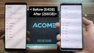 Upgrading Galaxy Note 8 Internal Storage from 64GB to 256GB.