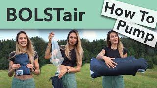 BOLSTair® - How to pump the inflatable workout & yoga pillow