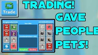 *TRADING* MINING CHAMPIONS! I GAVE PEOPLE TONS OF WINTER PETS!