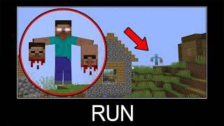 Minecraft wait what meme part 576 (scary Herobrine)