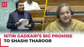 Nitin Gadkari’s big promise to Shashi Tharoor in Lok Sabha: 'Will find way out…'