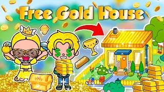 Free House  All Gold House Design in Toca Boca! ️ Toca Boca House Ideas | Toca Life World