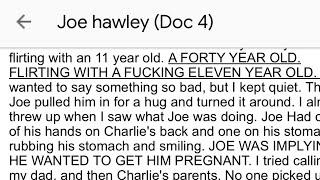 it's officially OVER for Joe Hawley, or something. yeah, that'll get views