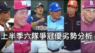 五隊達20勝角逐龍頭！中職36年上半季爭冠期優劣勢分析