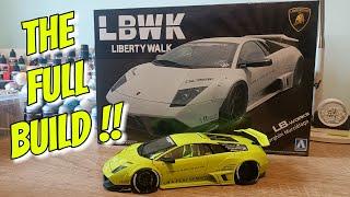 Aoshima Liberty Walk Lamborghini Murcielago - The Full Build !!  *No Commentary*