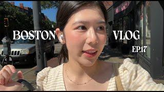 Boston Vlog Ep.17 | 開箱實習環境‍！第一次去東北大學、有點失敗的食譜分享