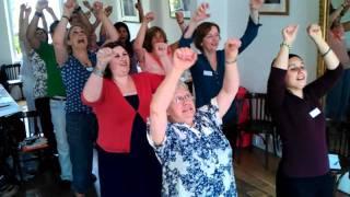 Laughter Yoga Leader Training Rollercoaster Laugh London with Lotte Mikkelsen www.unitedmind.co.uk