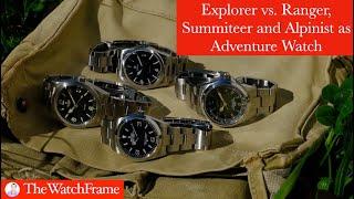 Explorer vs. Ranger, Summiteer and Alpinist as an Adventure Watch