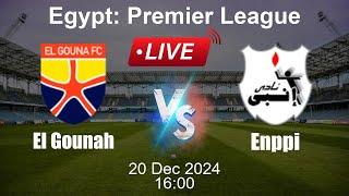  LIVE: El Gounah vs Enppi - Football Live Score - Egyptian Premier League