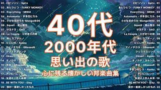 J-Pop 1990 2000 メドレー ! 50心に残る懐かしい邦楽曲集 ! 40代 懐かしい 曲 #懐メロ #メドレー #2000年代ヒット曲