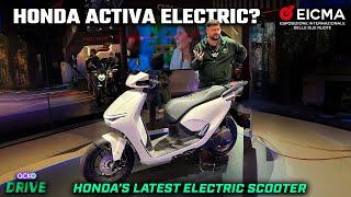 Honda CUV e Electric Scooter Walkaround Video | Is This The Honda Activa Electric?