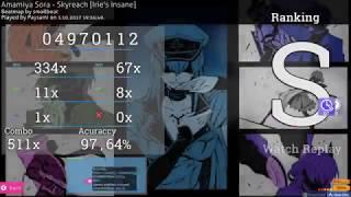 osu!  Amamiya Sora - Skyreach [Irie's Insane] +DTHD FC #2